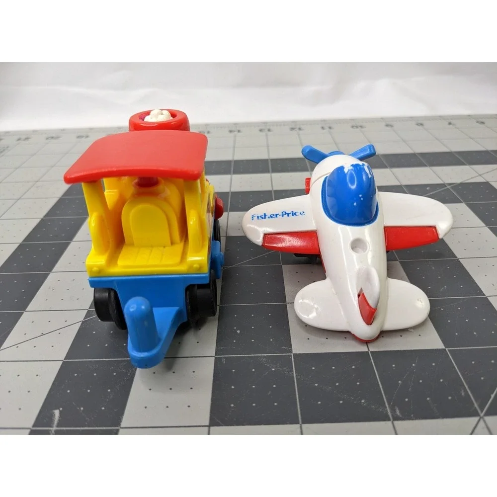 Fisher‎ Price Flip Track Train Airplane Car Vehicle Lot